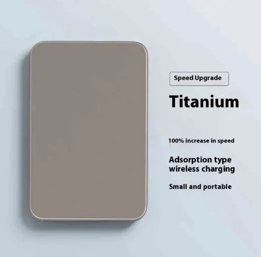 Ultra-Thin 15W Magnetic Power Bank – Sleek Minimal Edition